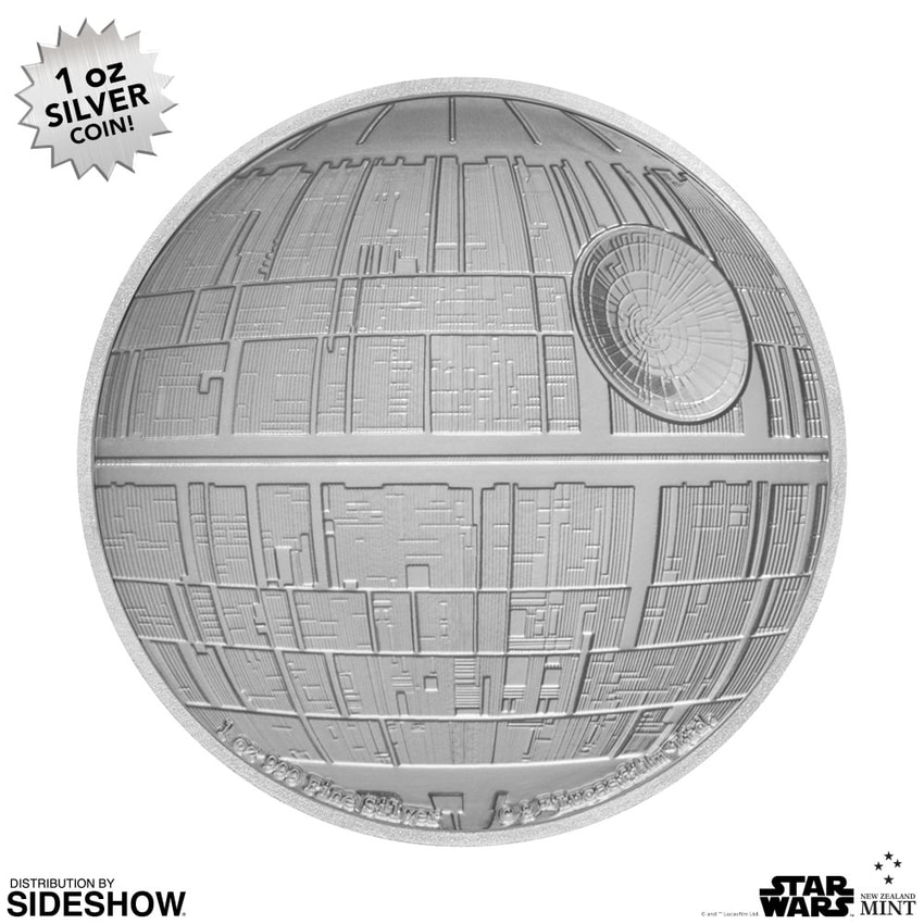 Death Star Silver Coin- Prototype Shown View 1