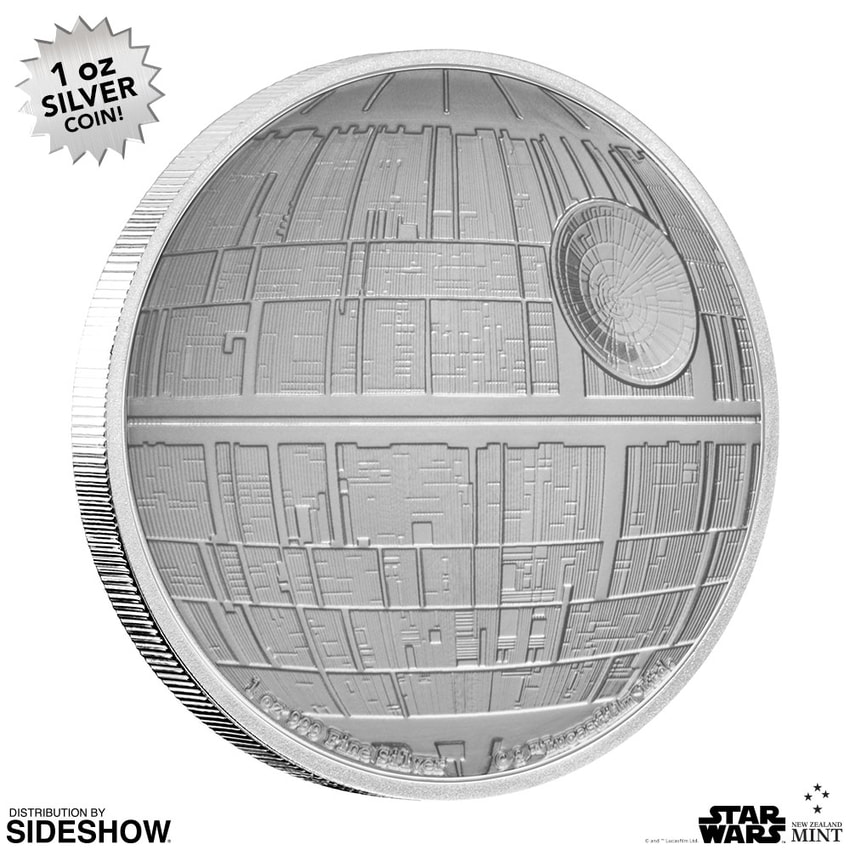 Death Star Silver Coin- Prototype Shown View 2