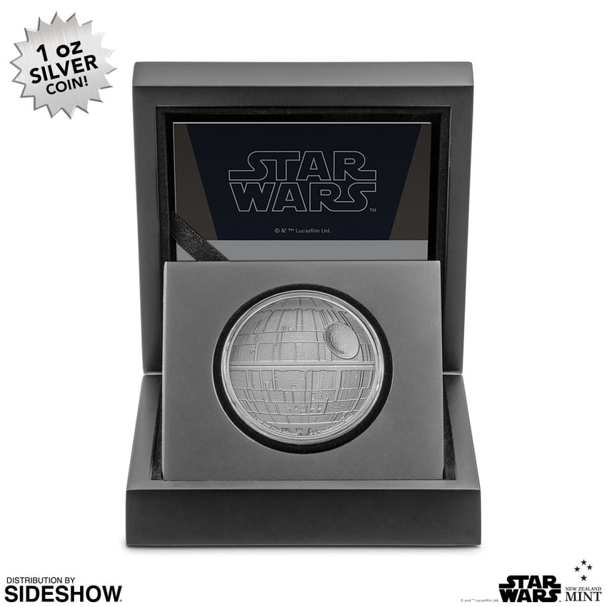 Death Star Silver Coin- Prototype Shown View 4