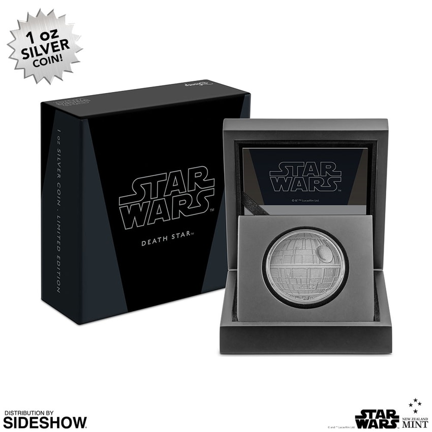 スターウォーズ銀貨1oz 2枚 Death Star 1oz Silver Coin by New Zealand Mint | Sideshow Collectibles