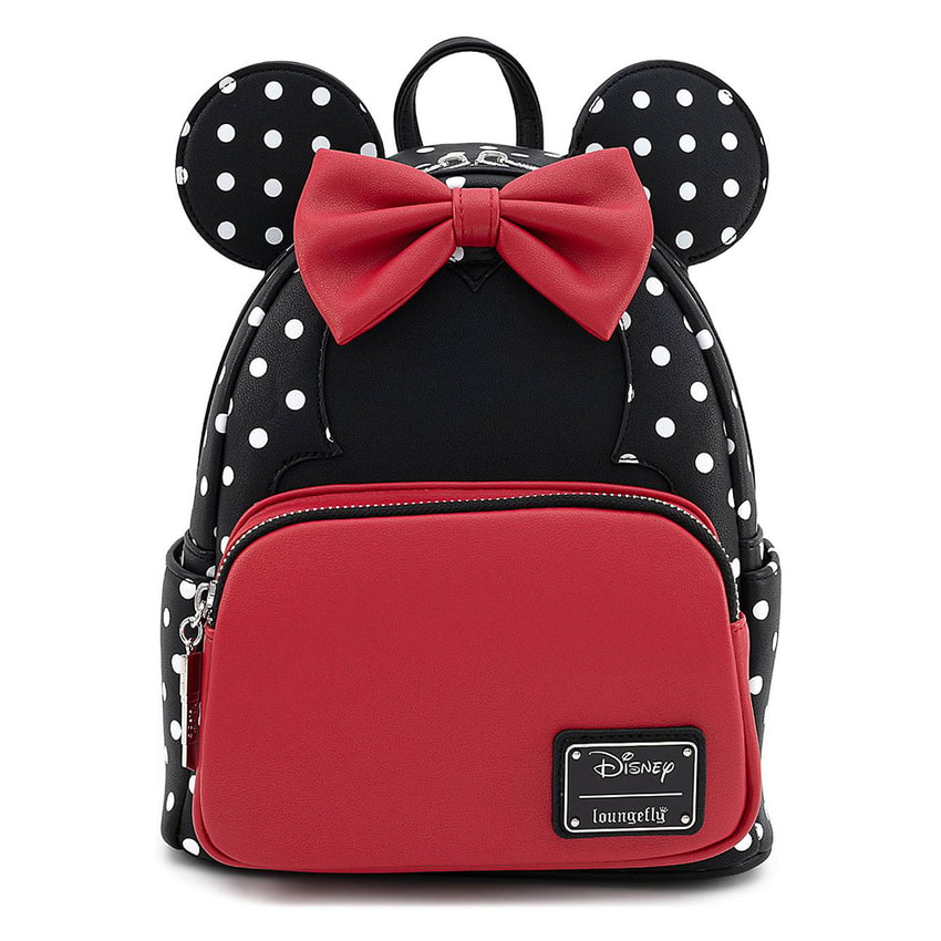 Minnie Mouse Black & White Polka Dot Mini Backpack by Loungefly ...