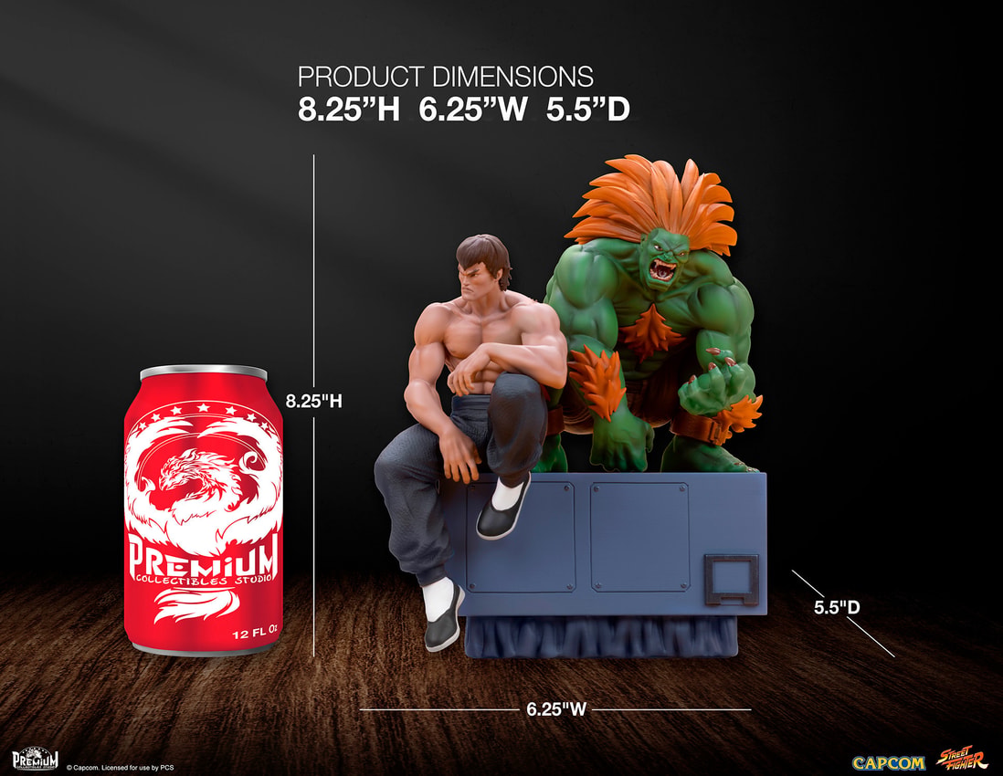Street Fighter Blanka & Fei Long 1:10 Scale Statue - Prototype Shown View 2