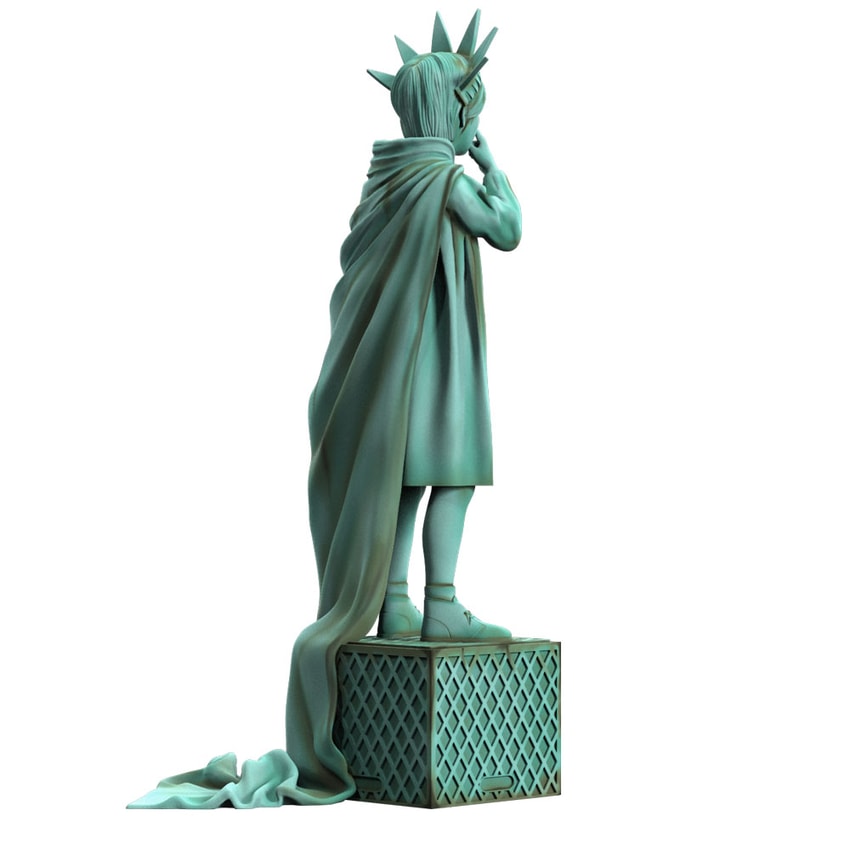 Liberty Girl Freedom Edition Polystone Statue by Brandalised