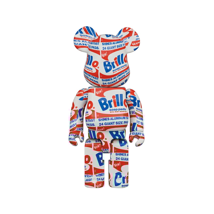 MEDICOM TOY x Andy Warhol Brillo BE@RBRICK 100% And 400
