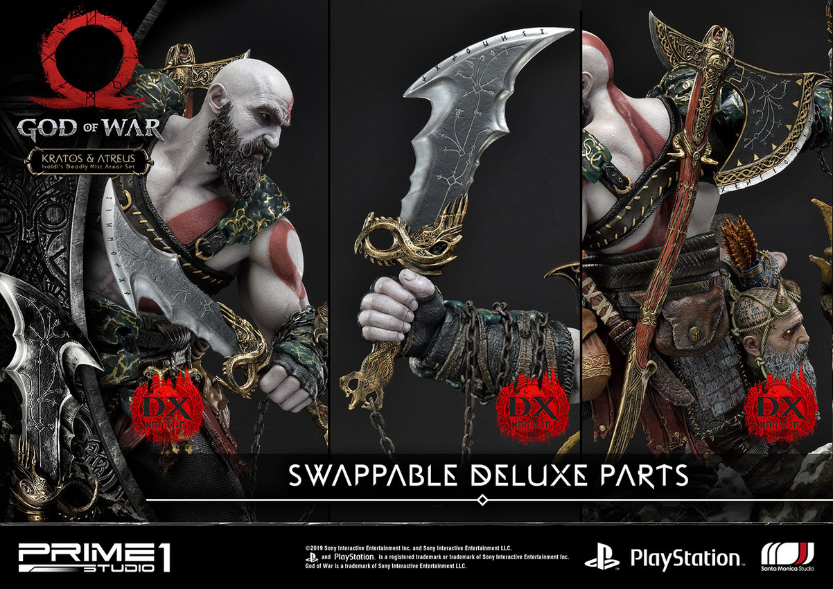 Kratos & Atreus Ivaldi's Deadly Mist Armor Set (Deluxe Version)- Prototype Shown View 4