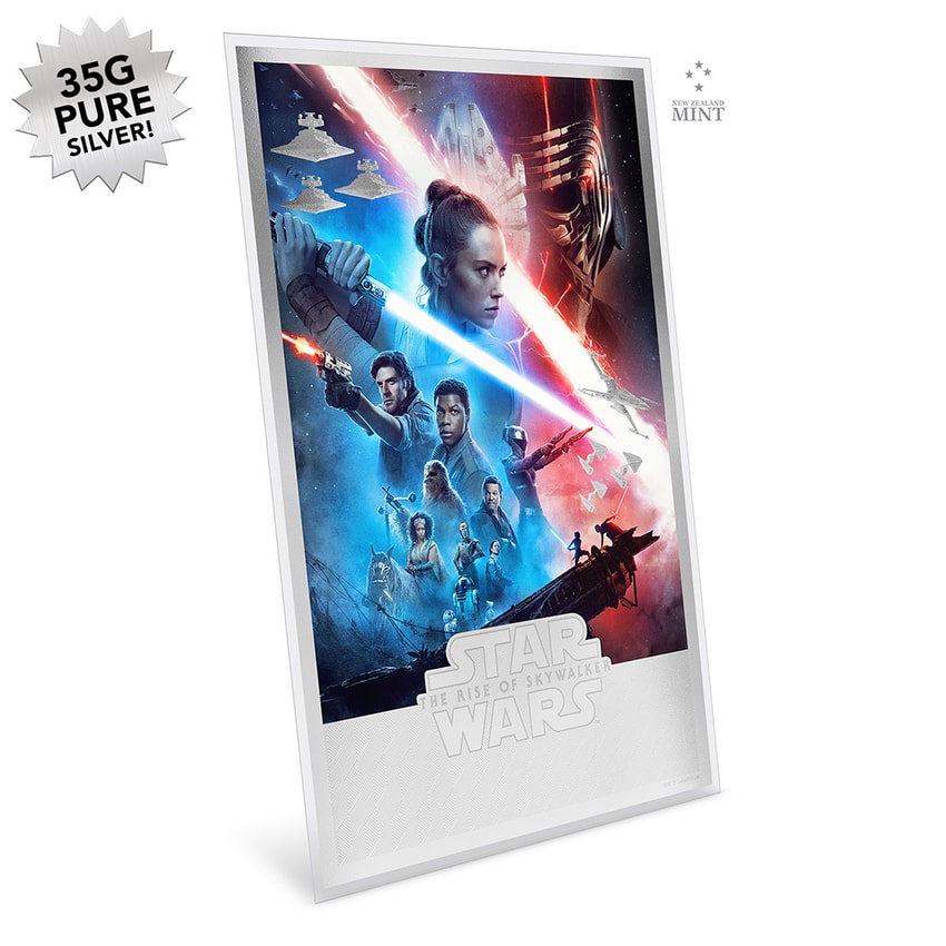 STAR WARS: THE RISE OF SKYWALKER Rey 銀貨 Star Wars: The Rise of Skywalker 35g Silver Foil by New