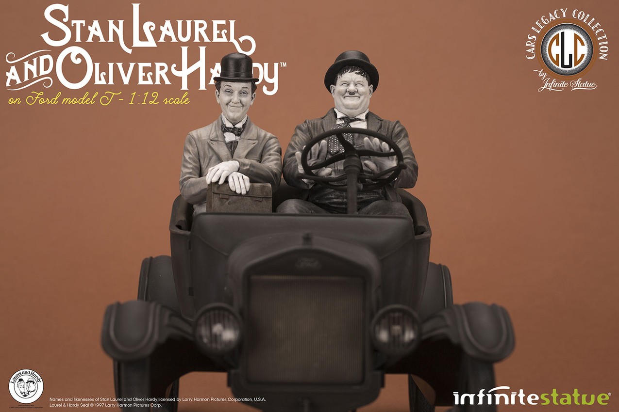 Laurel & Hardy on Ford Model T Statue | Sideshow Collectibles