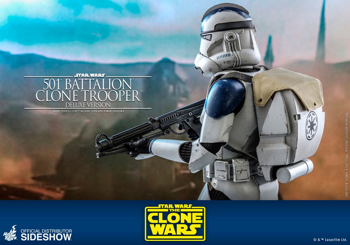 501st Battalion Clone Trooper (Deluxe) Sixth Scale Figure by Hot Toys- Prototype Shown