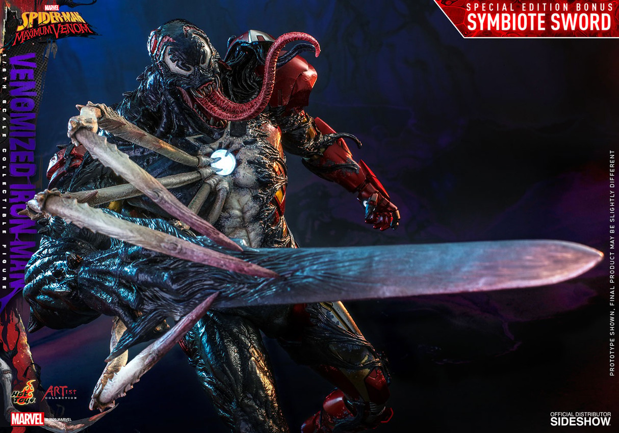 Marvel Venomized Iron Man (Special Edition) Sixth Scale Figure  Exclusive Edition - Prototype Shown View 5