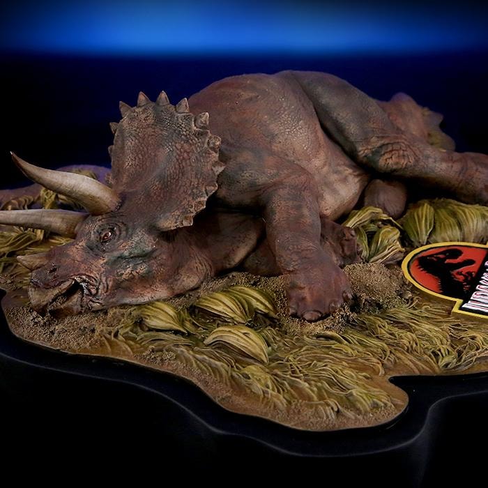 Jurassic Park Sick Triceratops Statues - Prototype Shown View 5