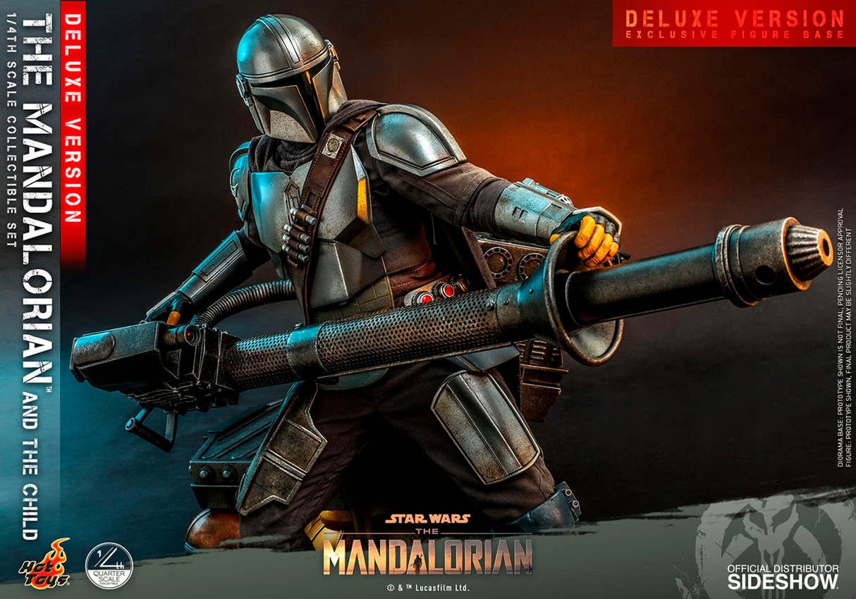 Star Wars The Mandalorian™ and The Child (Deluxe) Quarter Scale Figure - Prototype Shown View 6