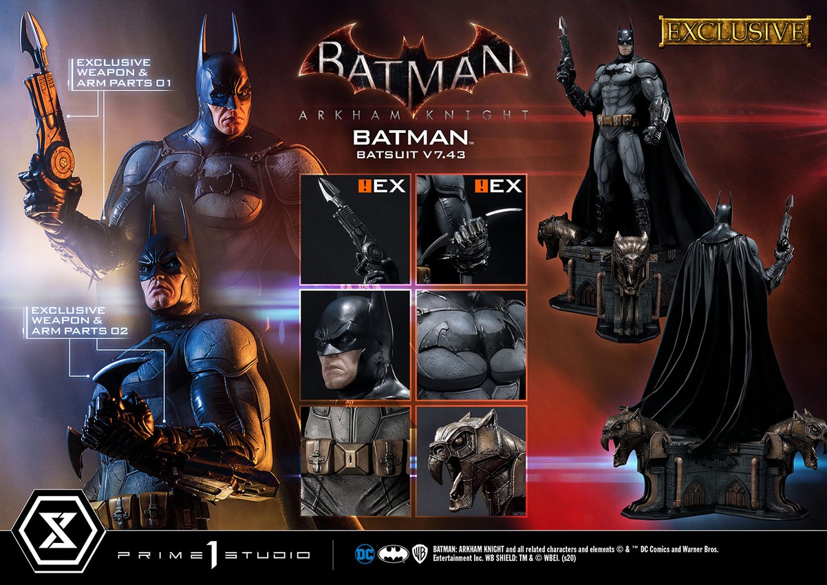 Batman Batsuit V  Statue | Sideshow Collectibles