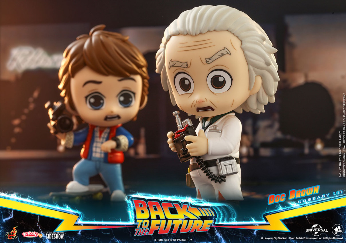 Back to the Future Doc Brown Cosbaby(S) Collectible Figure - Prototype Shown View 2