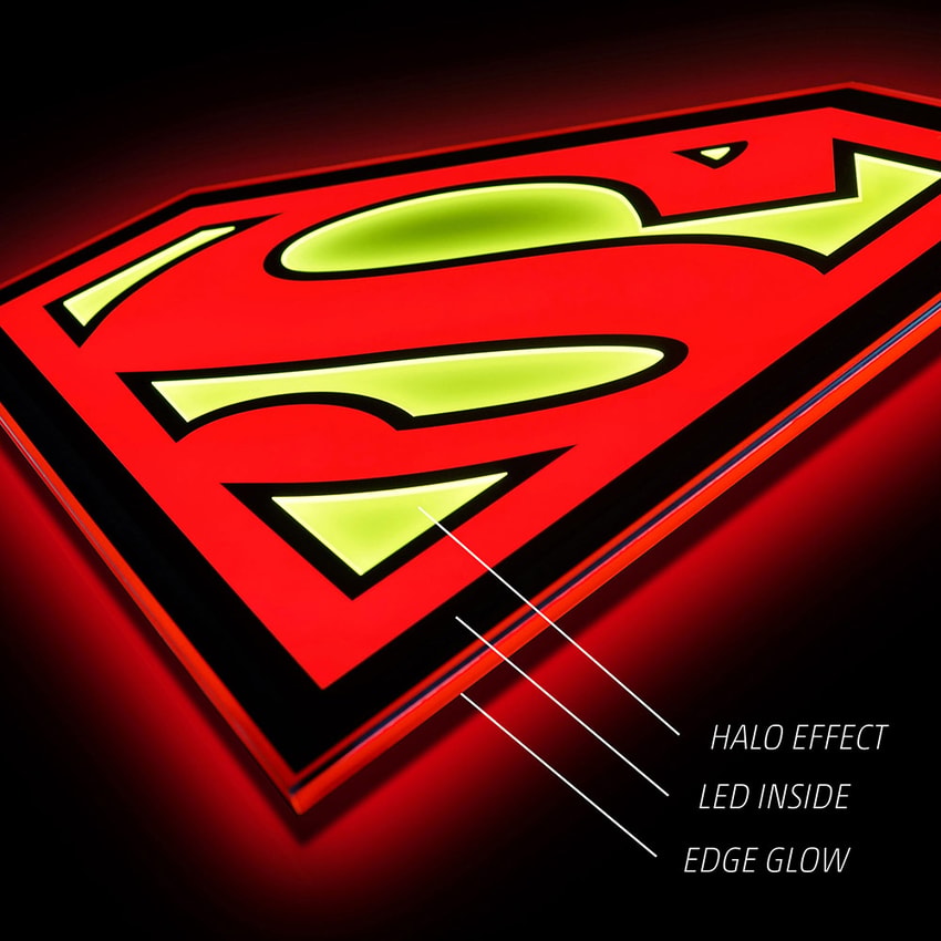 DC Comics Superman LED Logo Light (Regular) Wall Light  View 6
