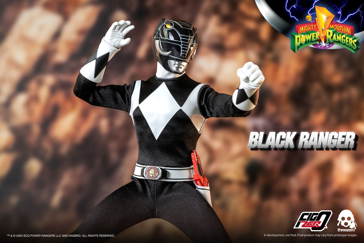 Mighty Morphin Power Rangers Black Ranger Sixth Scale Figure - Prototype Shown View 6