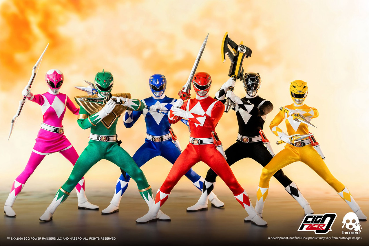 Core Rangers + Green Ranger Six Pack- Prototype Shown View 1