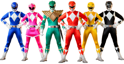 Mighty Morphin Power Rangers Core Rangers + Green Ranger Six Pack Action Figure - Prototype Shown View 6