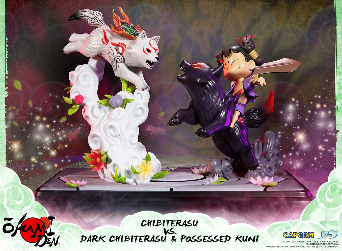 Chibiterasu vs Dark Chibiterasu & Possesed Kuni- Prototype Shown View 1