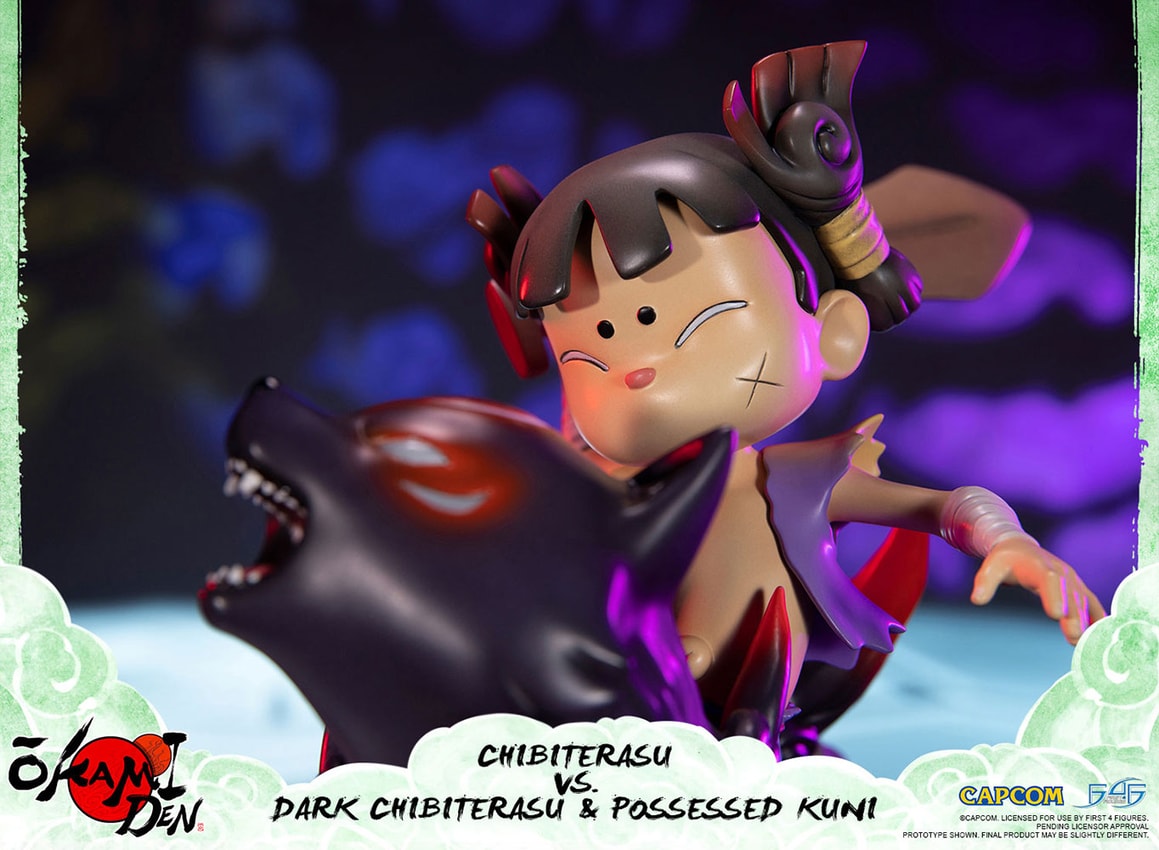 Chibiterasu vs Dark Chibiterasu & Possessed Kuni Statue | Sideshow
