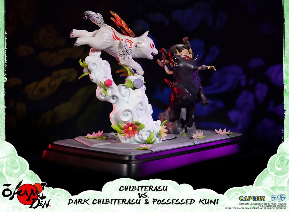 Chibiterasu vs Dark Chibiterasu & Possesed Kuni- Prototype Shown View 5