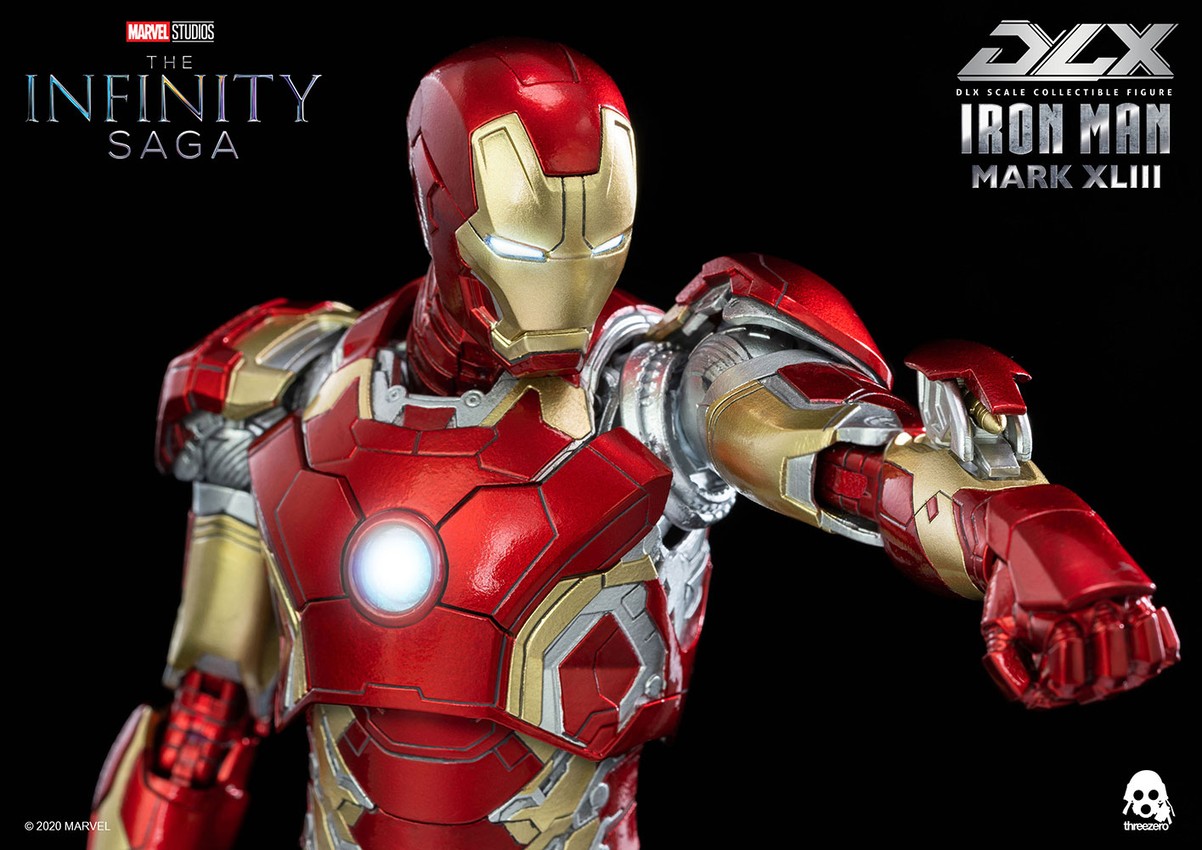 Iron Man Mark XLIII DLX 1:12 Collectible Figure by Threezero