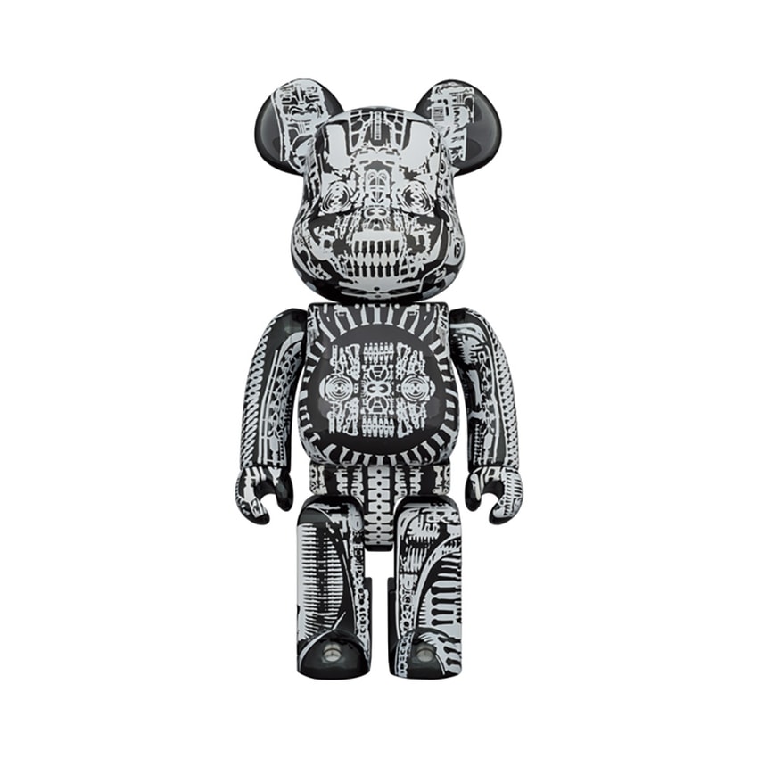 Be@rbrick H.R. Giger (Black Chrome Version) 100% & 400
