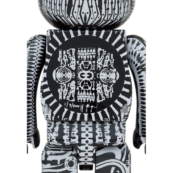 H.R. Giger Be@rbrick H.R. Giger (Black Chrome Version) 1000% Bearbrick - Prototype Shown View 3