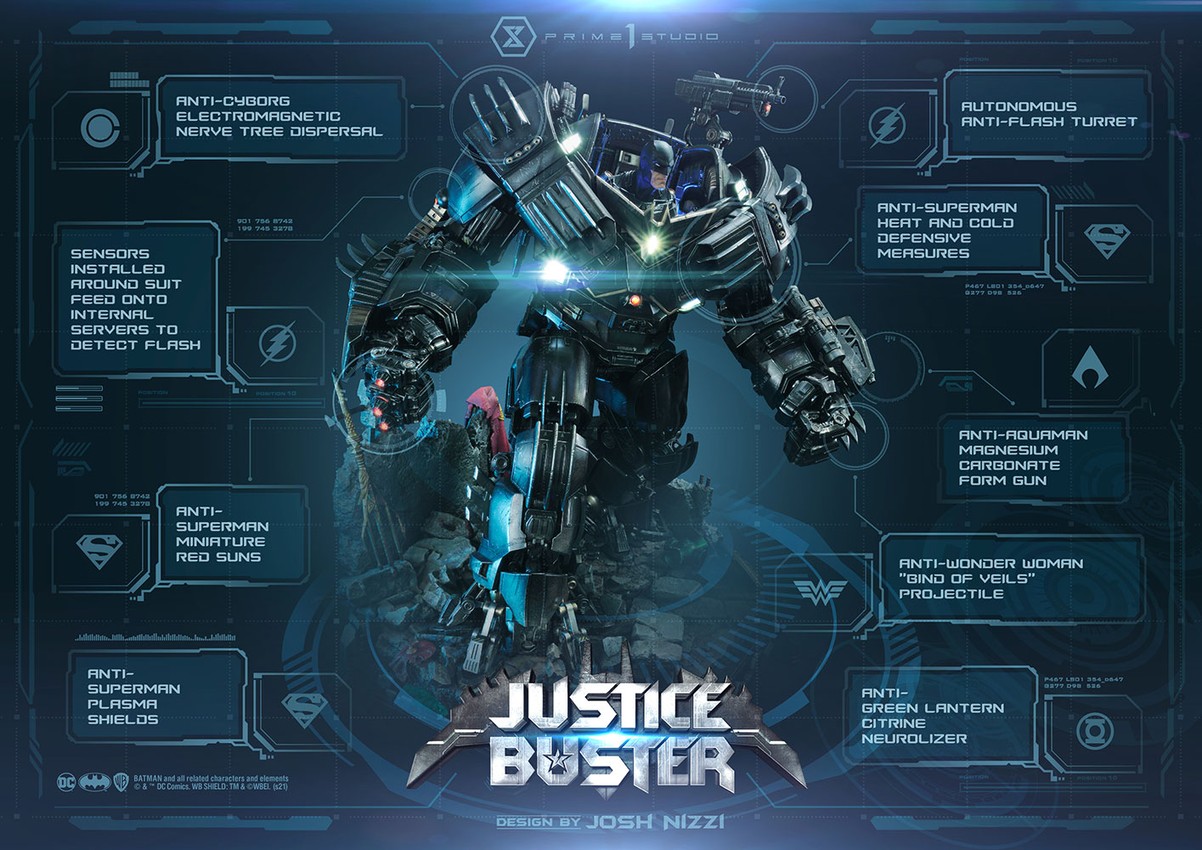 DC Comics Justice Buster (Ultimate Version) Statues  Collector Edition - Prototype Shown View 2