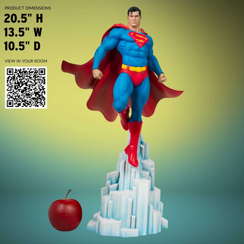 Superman dimensions on sale