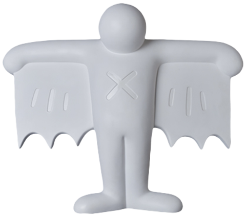 Keith Haring Flying Devil (White Version) Statue by Medicom