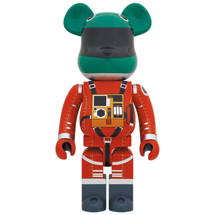 Be@rbrick Space Suit Green Helmet & Orange Suit Ver. 1000% View 1