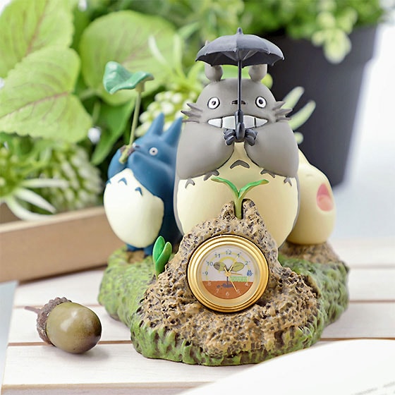 Studio Ghibli Totoro Dondoko Dance Desk Clock Office Supplies - Prototype Shown View 1