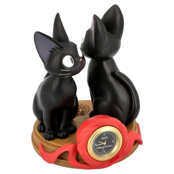 Studio Ghibli Jiji and Stuffed Plush Jiji Desk Clock Office Supplies - Prototype Shown View 5