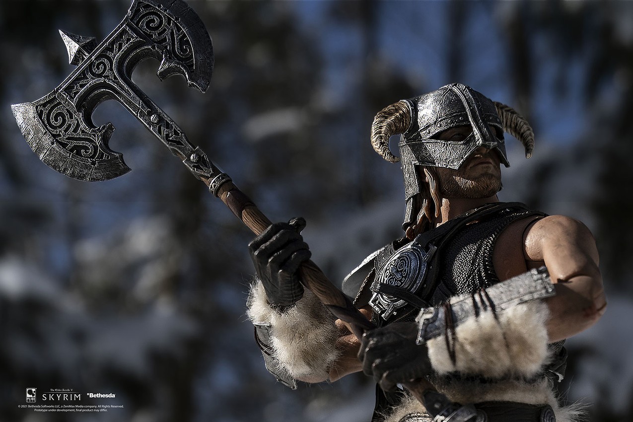 Elder Scrolls V: Skyrim Dragonborn (Deluxe Version) Sixth Scale Figure - Prototype Shown View 5