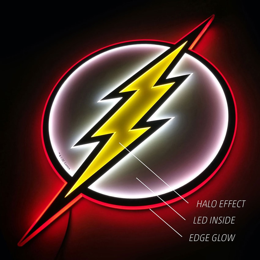 DC Comics The Flash LED Logo Light (Regular) Wall Light  View 4