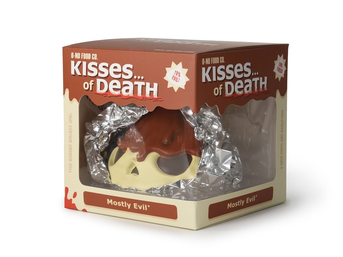 O-No Food Company Skull Kisses of Death Mostly Evil Vinyl Collectible  View 3