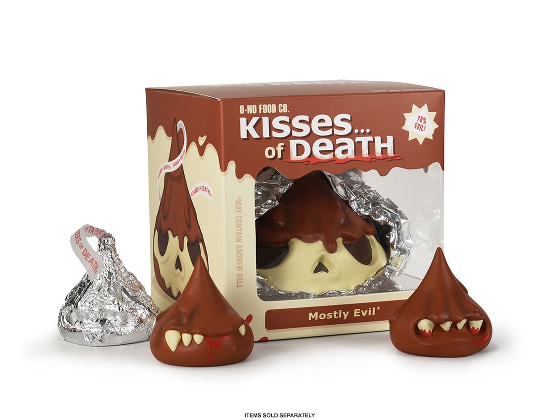 O-No Food Company Skull Kisses of Death Mostly Evil Vinyl Collectible  View 5