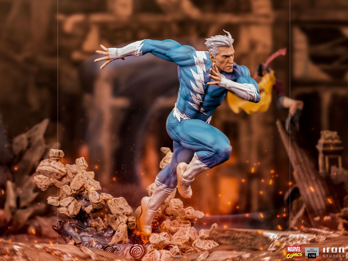 iron studios アイアンスタジオ クイックシルバー 1/10 スタチュ Quicksilver 1:10 Art Scale Statue by Iron Studios | Sideshow