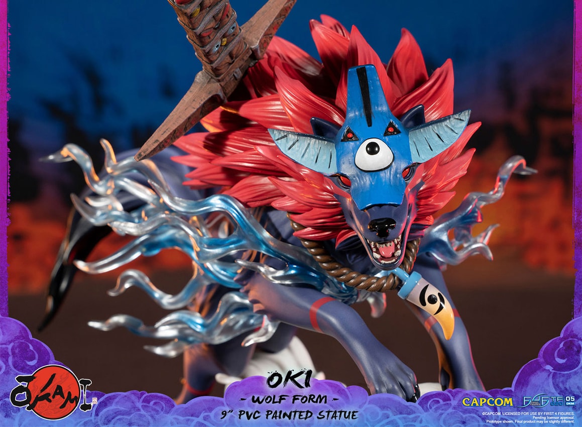 OKI フィギュア 大神 First 4 figure Oki (Wolf Form) Standard Edition Statue by First 4 Figures