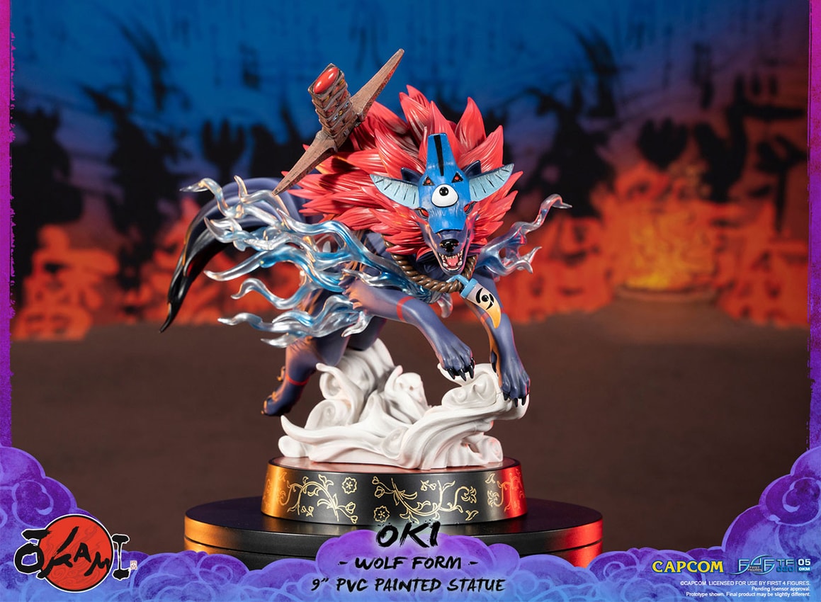 OKI フィギュア 大神 First 4 figure Oki (Wolf Form) Standard Edition Statue by First 4 Figures