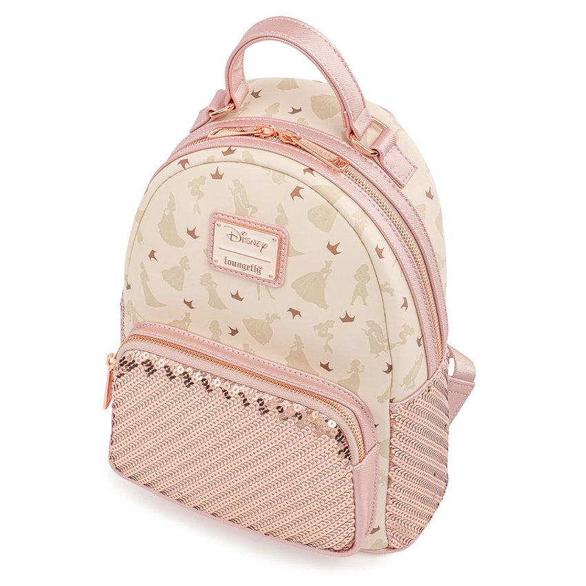 Pink sequin disney backpack cheap