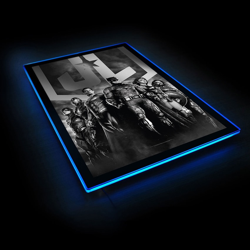 Zack Snyder’s Justice League B&W Group Scene LED Poster Sign (Large)