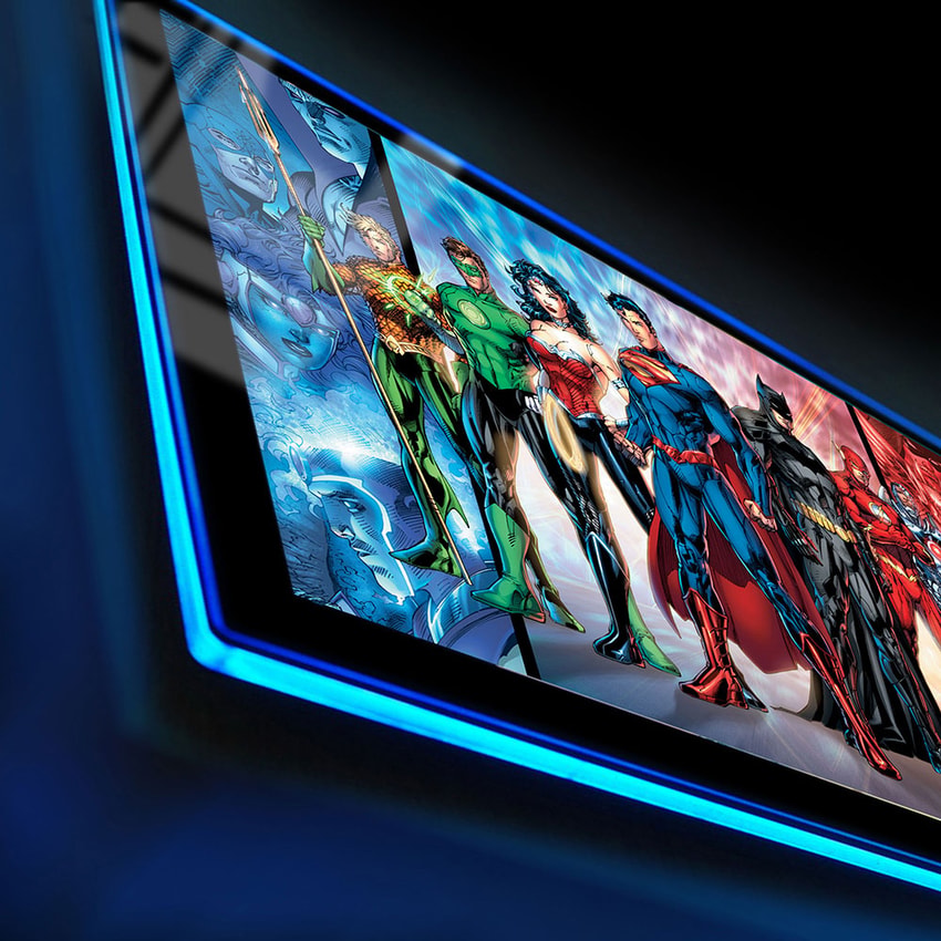 DC Comics Justice League of America Comic Cover LED Poster Sign (Large) Wall Light  View 3