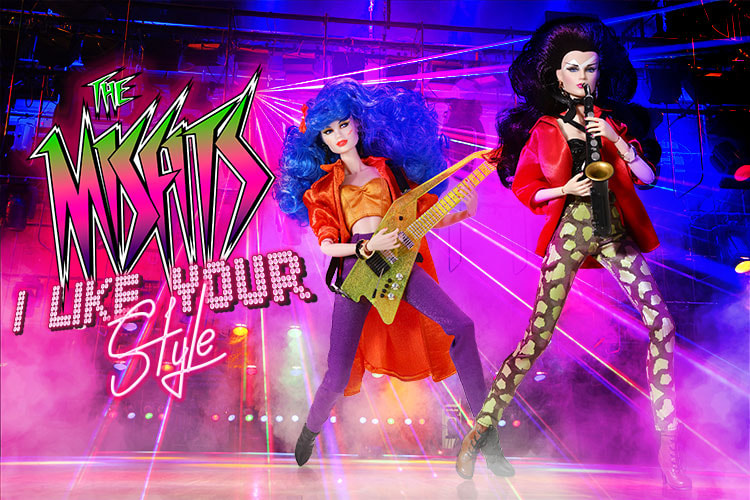 Jem and the Holograms I like Your Style - Mary "Stormer" Phillips™ and Jetta Burns™ Two-Doll Gift Set Collectible Doll - Prototype Shown View 1