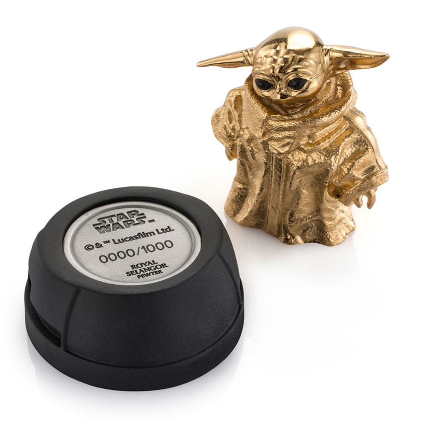 Star Wars Grogu (Gilt) Limited Edition Pewter Collectible - Prototype Shown View 6