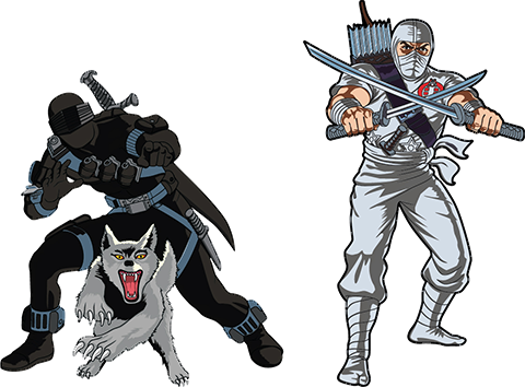 Snake Eyes x Storm Shadow Pin Set