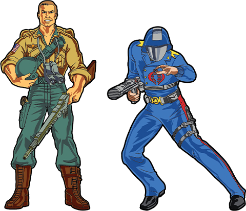 Duke x Cobra Commander Pin Set