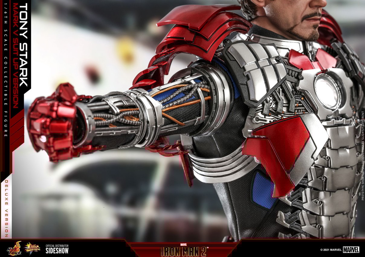 Tony Stark (Mark V Suit Up Version) Deluxe- Prototype Shown View 5