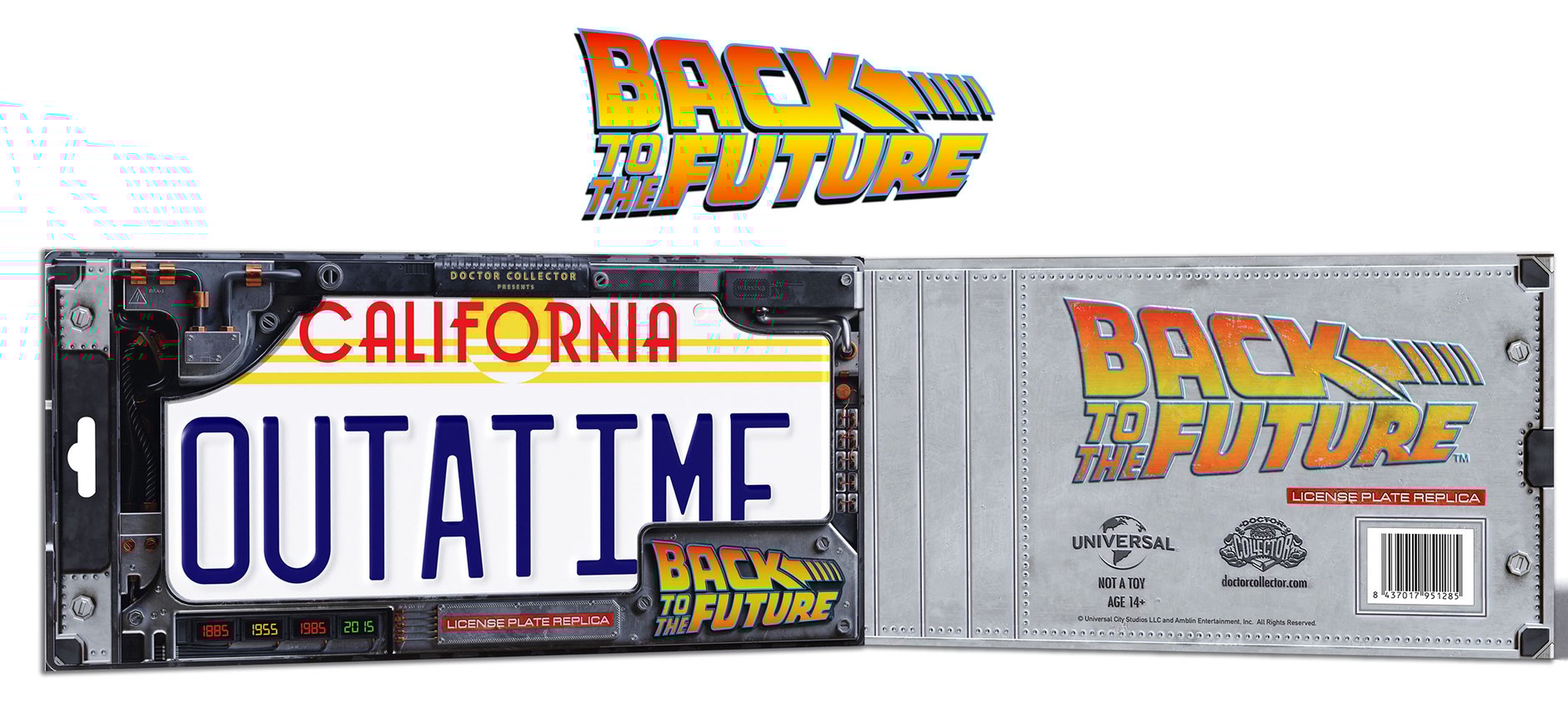 Back to the Future OUTATIME License Plate View 1