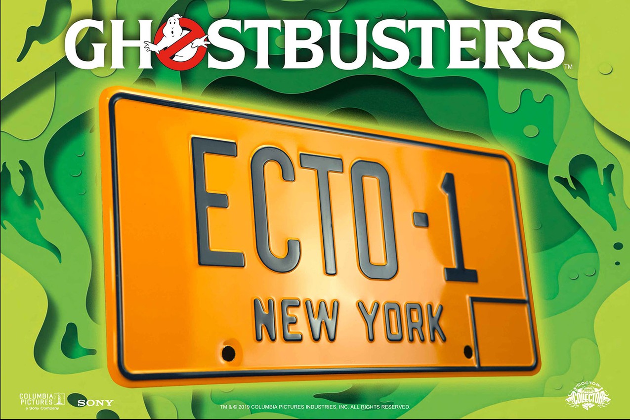 Ghostbusters ECTO-1 License Plate